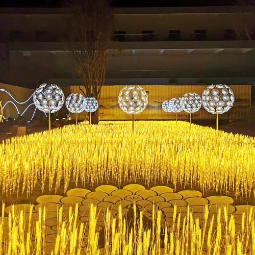 太阳能led发光麦穗灯户外文旅景区公园草坪灯庭院景观装饰地插灯